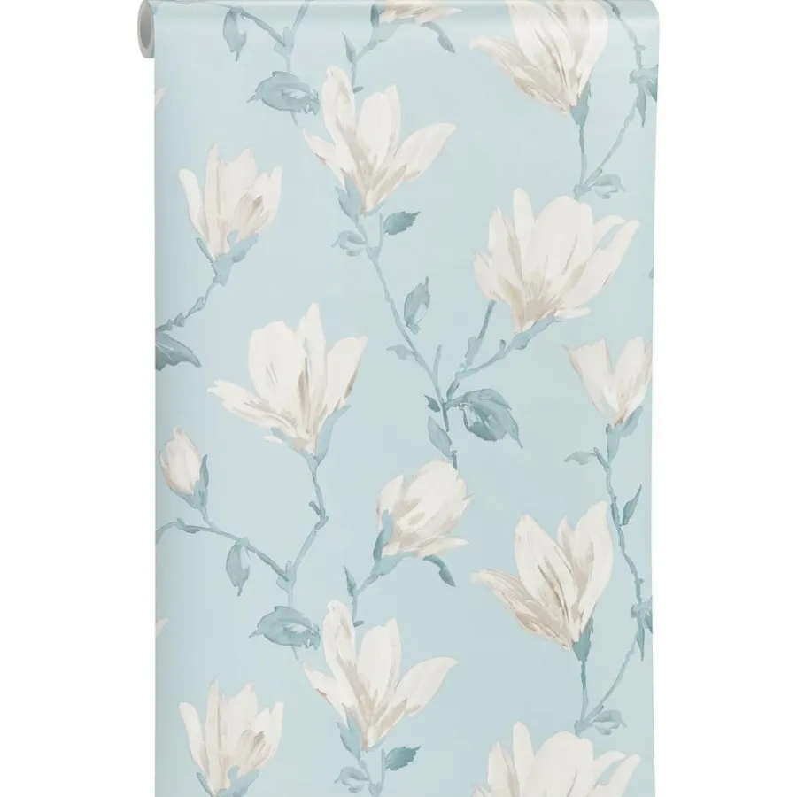 Kwantum Vliesbehang*Behang Lea Blauw Multicolor