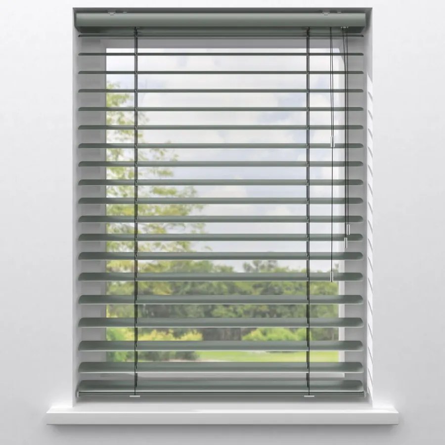 Kwantum Aluminium Jaloezieën|Jaloezieën*Fenstr Aluminium Jaloezie Mels 50mm Zeegroen