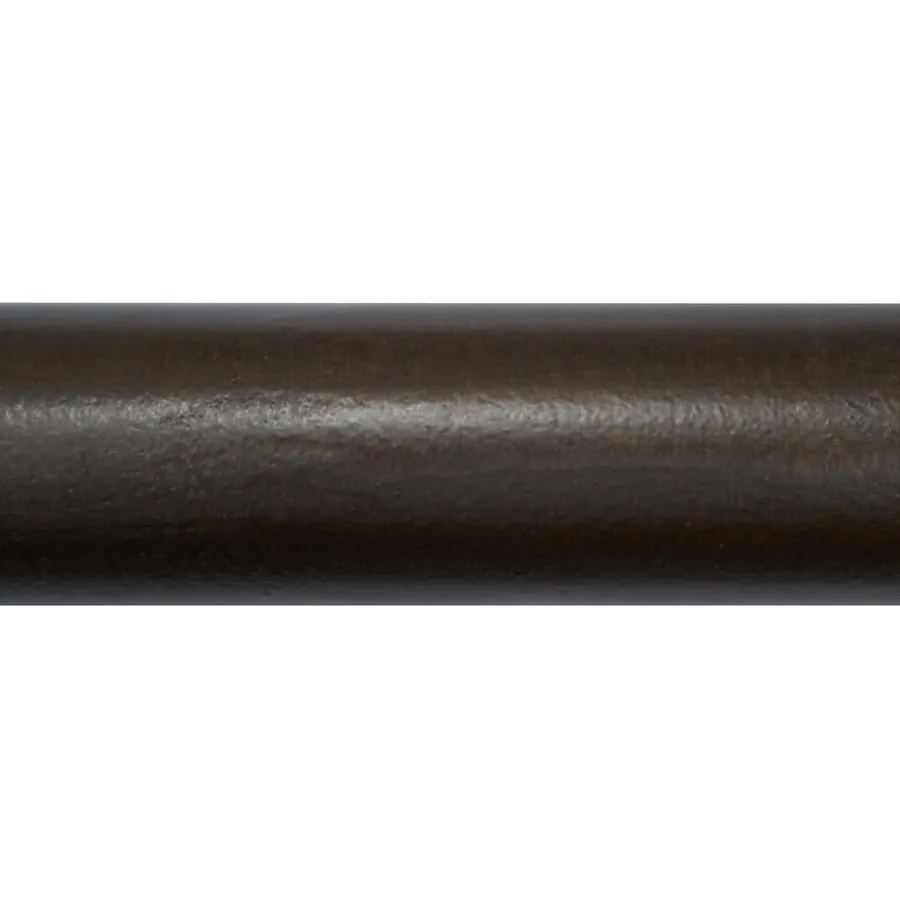 Kwantum Gordijnroedes*Gordijnroede 200cm Walnoot Bruin Hout Ø28mm