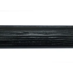 Kwantum Gordijnroedes*Gordijnroede 200cm Zwart Hout Ø28mm