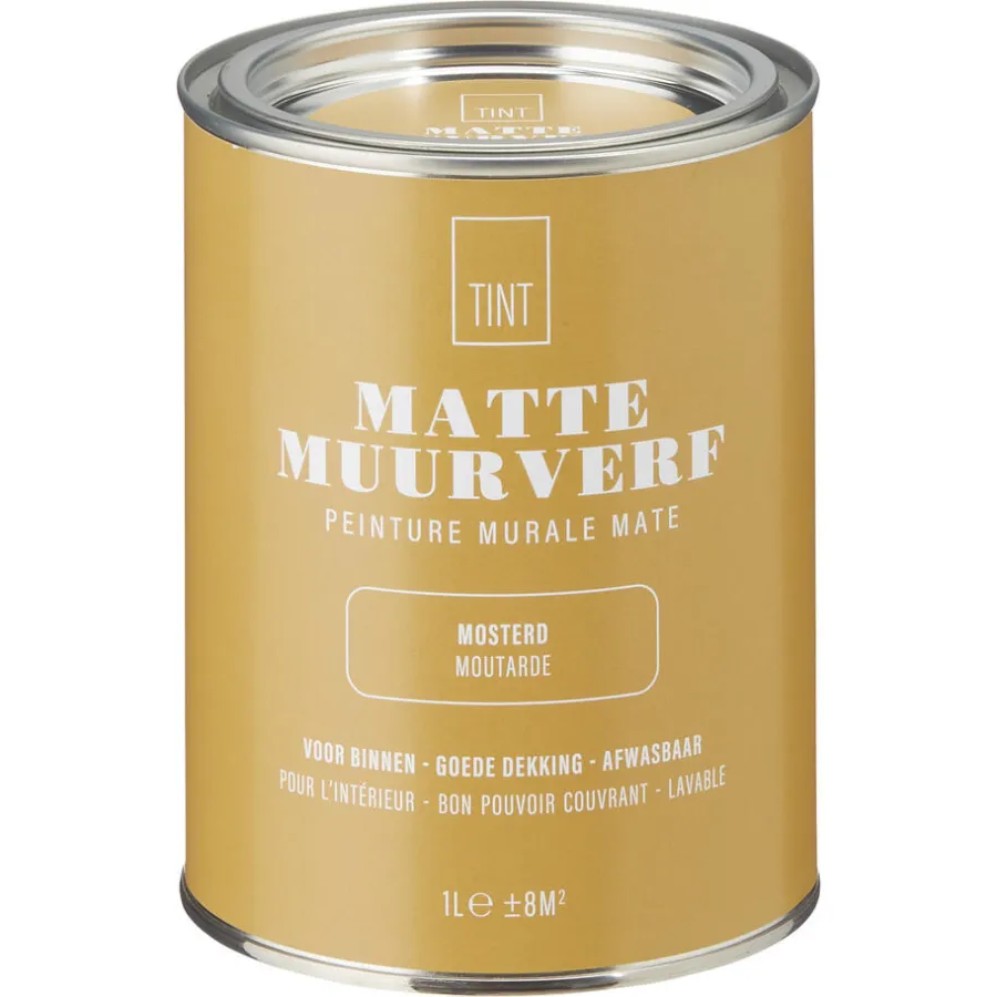 Kwantum Muurverf*Muurverf Mat Mosterd 1 L 1L