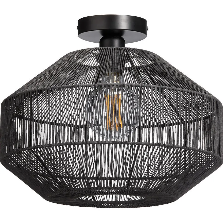 Kwantum Plafondlampen*Plafondlamp Segi Zwart
