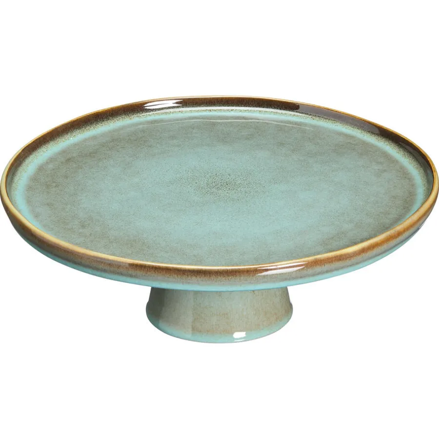Kwantum Kerstservies|Keukenaccessoires*Plateau Op Voet Glaze Groen