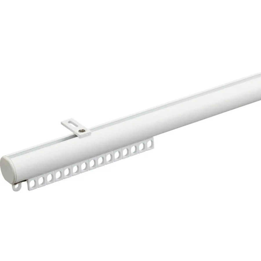 Kwantum Gordijnrails*Railroedeset 250 Cm Wit Metaal - Ø28mm 250CM