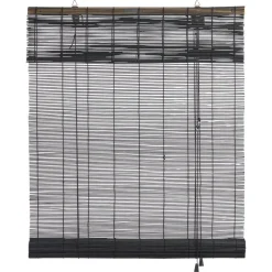 Kwantum Rolgordijnen*Rolgordijn Bamboe Zwart 100x220 Cm 100X220CM